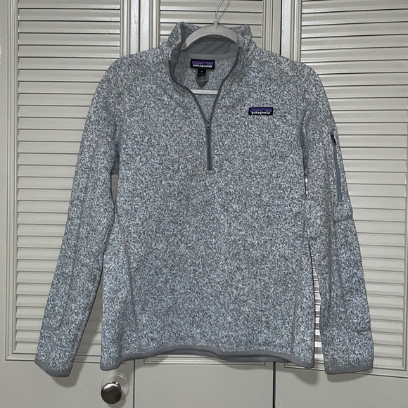 Patagonia grey 1/4 zip fleece pullover - Picture 1 of 4